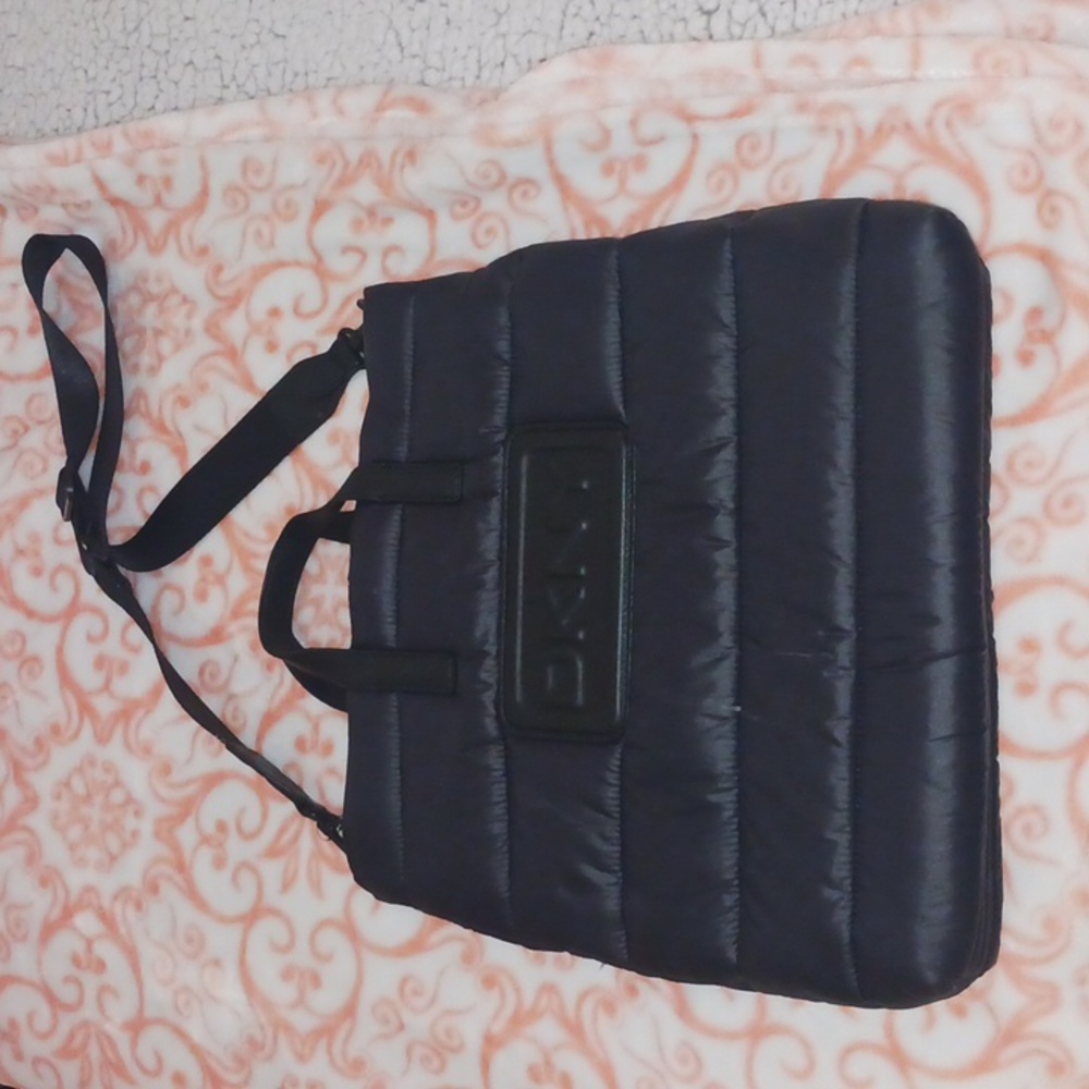 DKNY Black Logo Puffer Bag